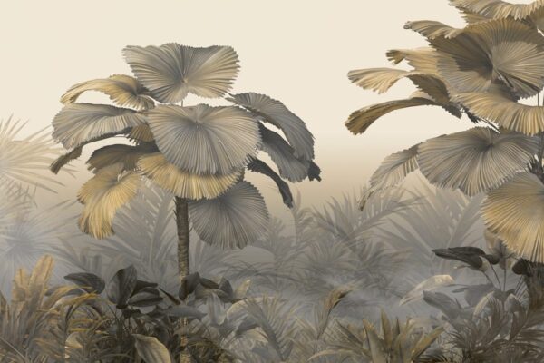 Papier Peint Arbres Tropicaux 3D