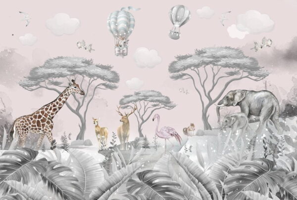 Papier Peint Animaux Sauvages Pour Enfants