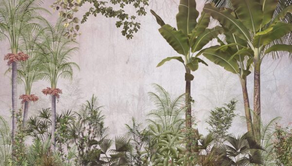 Papier Peint Exotique Derrière La Brume