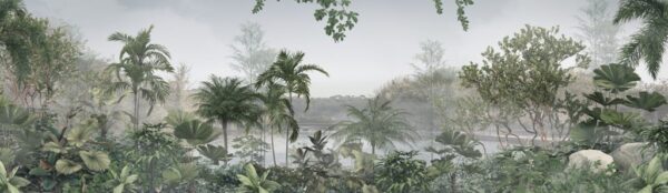 Lac Papier Peint dans la jungle tropicale