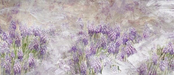 Papier Peint Prairie De Fleurs Violettes