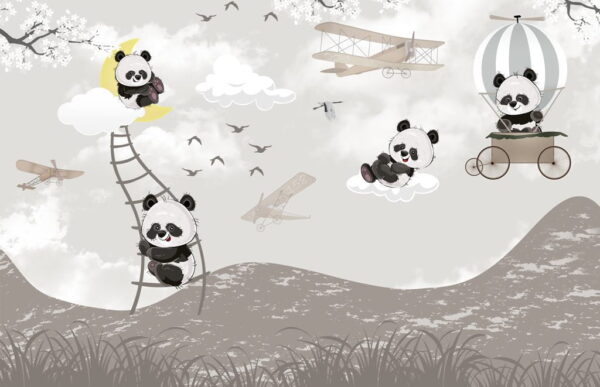 Paper Peint Ours dans les nuages
