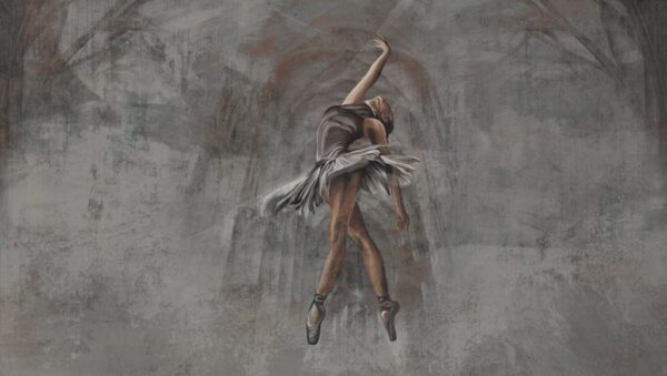 Paper Peint Ballerine Rotation