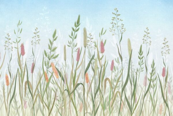 Papier Peint Herbe Ornementale