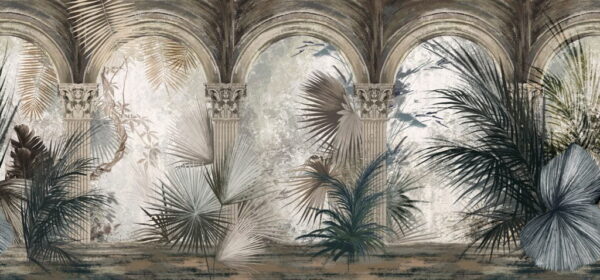 Papier Peint Palmier Colonnade