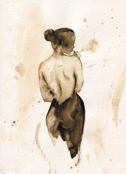 Papier Peint Dos de Femme