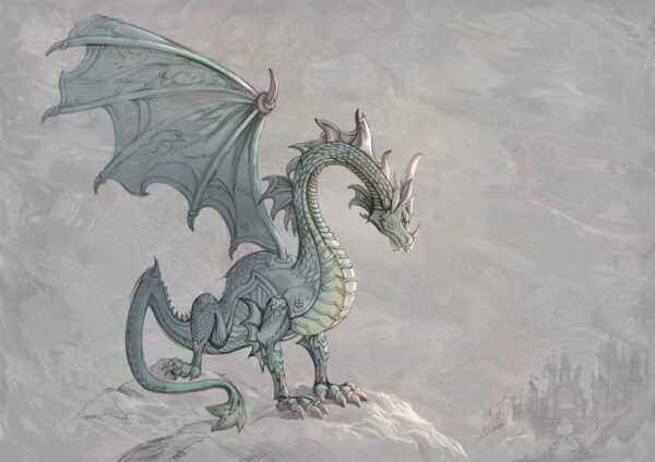 Papier Peint Dragon Solitaire