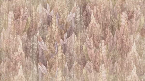 Papier Peint Mur de Feuilles Exotiques