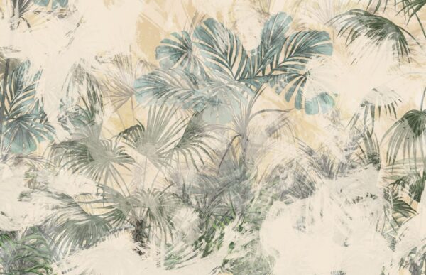 Papier Peint Feuilles Peintes