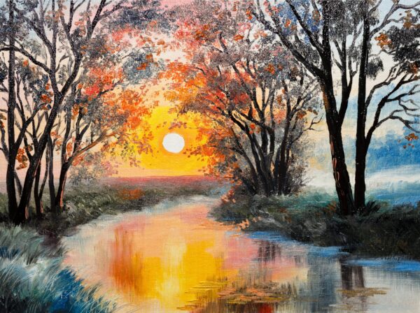 Une image d'une rivière au coucher du soleil – Image 2