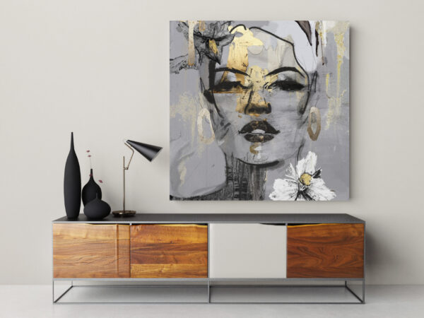 Une image d'une Fille en or sur toile – Image 3