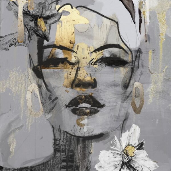 Une image d'une Fille en or sur toile – Image 2
