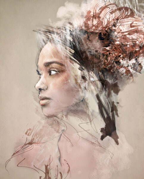 Tableau Portrait d'une Femme – Image 2