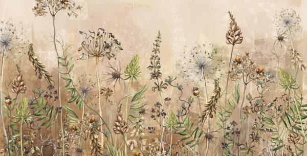 Papier peint Fleurs d'automne