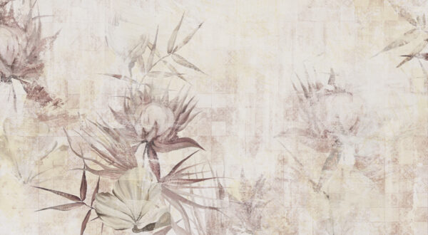Papier peint Fleur artistique