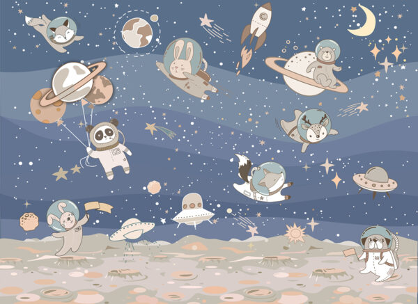 Papier peint Animaux dans l'espace