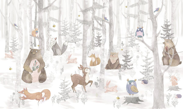 Papier peint Animaux de la forêt