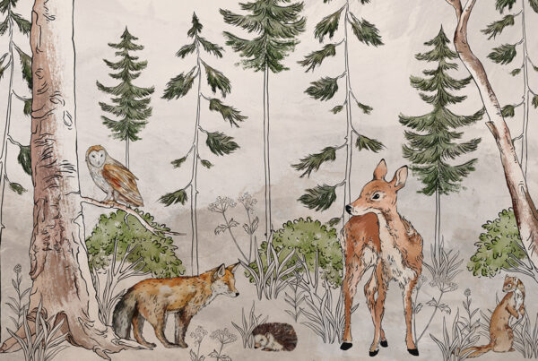 Papier peint Animaux dans la forêt