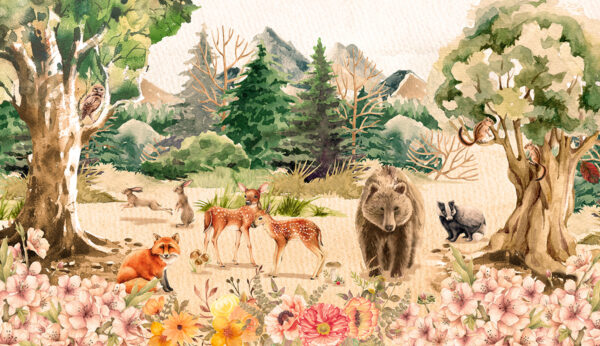 Papier peint Animaux dans les montagnes