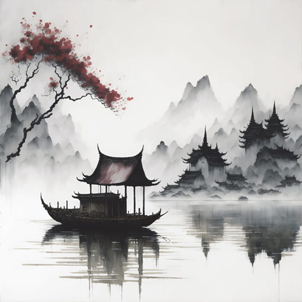 Papier peint "Lac de montagne"