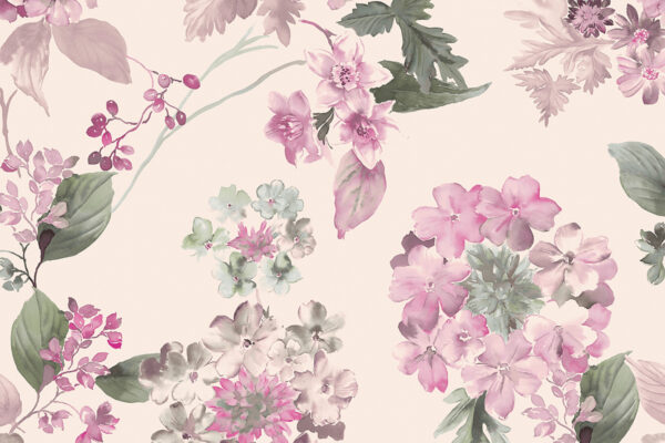 Papier peint Paradis fleuri