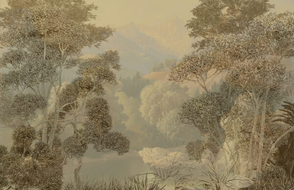 Papier peint Forêt Tropicale en Bronze