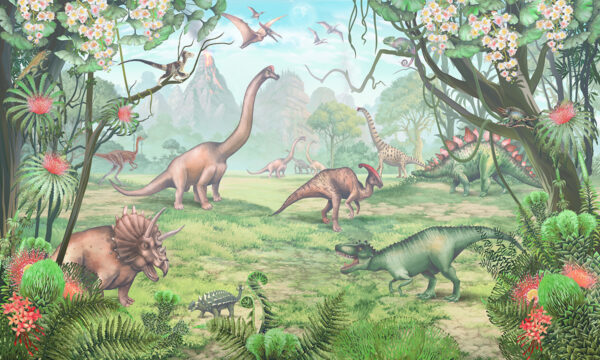 Papier peint Monde des dinosaures