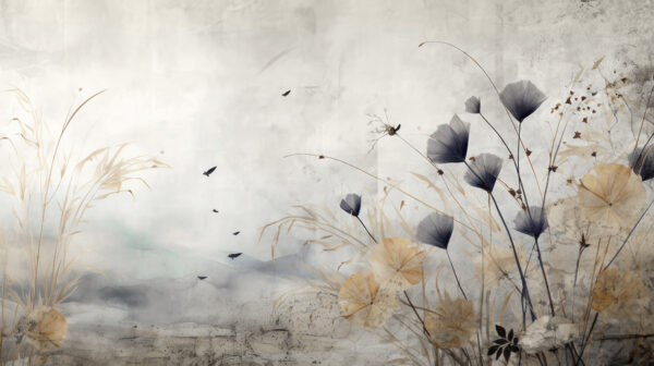 Papier peint Fleurs sauvages