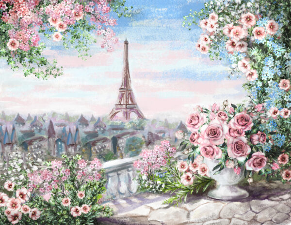 Papier peint L'été à Paris