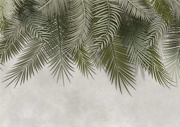 Papier peint Panache de feuilles vertes