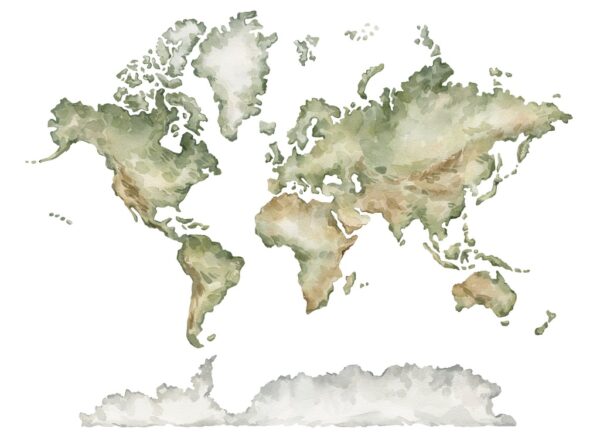 Papier peint Carte verte