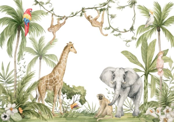 Papier peint Composition des animaux