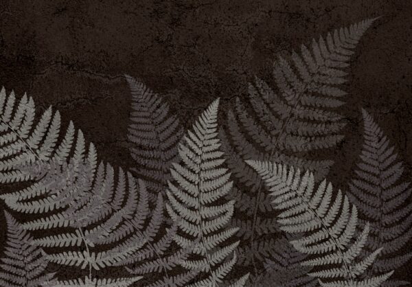 Papier peint Feuilles sombres