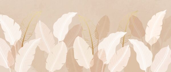 Papier peint Feuilles ensoleillées
