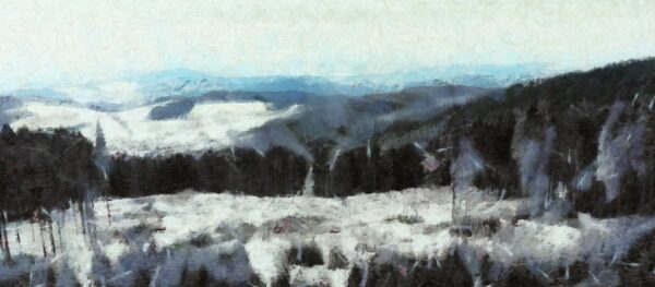 Papier peint Panorama des montagnes