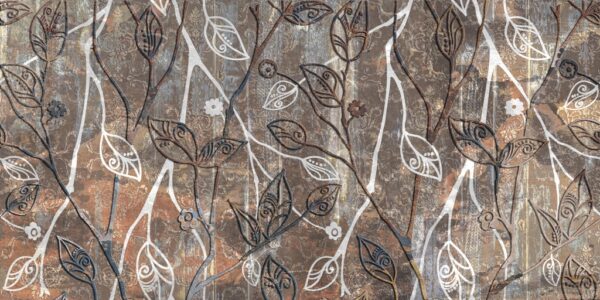 Papier peint Feuilles brunes