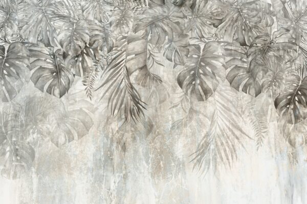 Papier peint Feuilles sombres