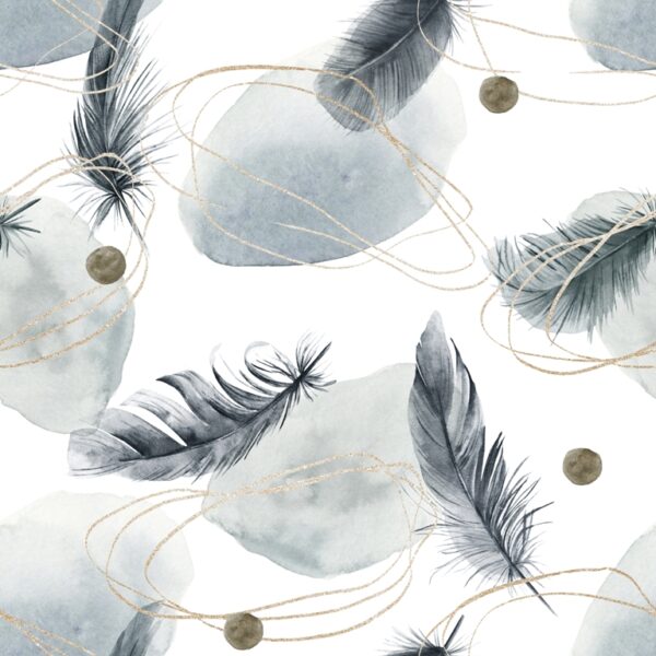 Papier peint Plumes sombres
