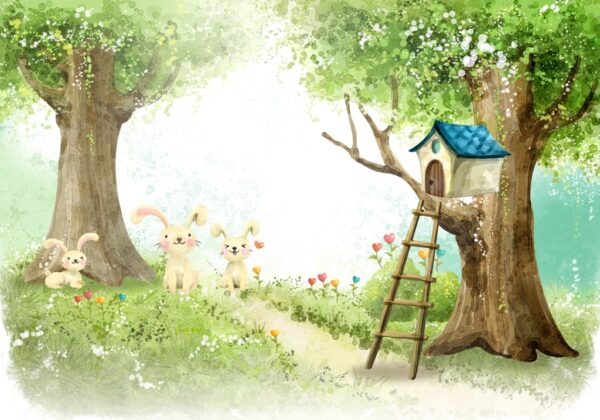Papier peint Cabane dans les arbres