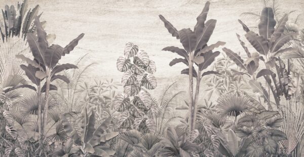Papier peint Jungle monochrome