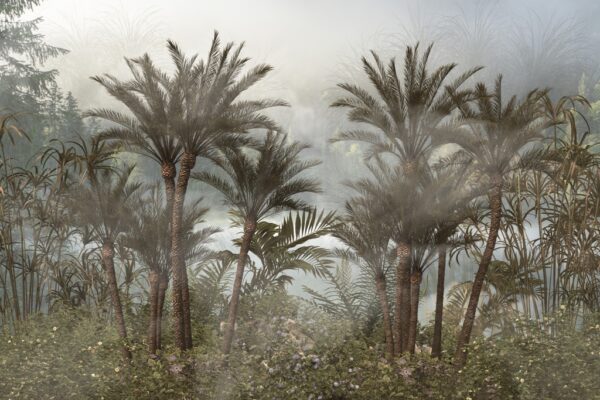Papier peint Jungle fleurie