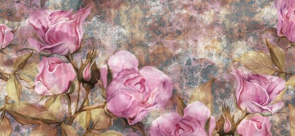 Papier peint Rosiers de jardin
