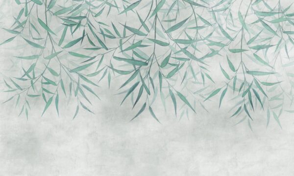 Papier peint Feuilles de céladon