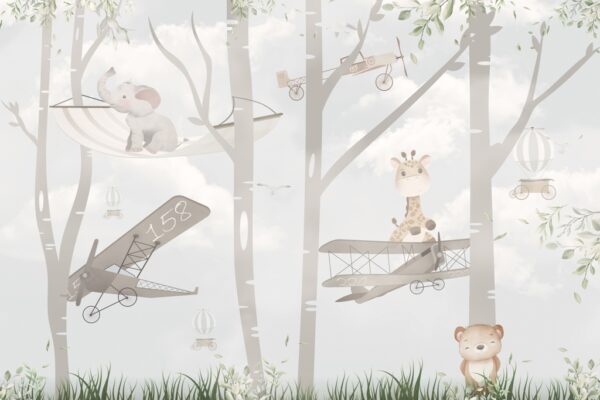 Papier peint Dans les airs