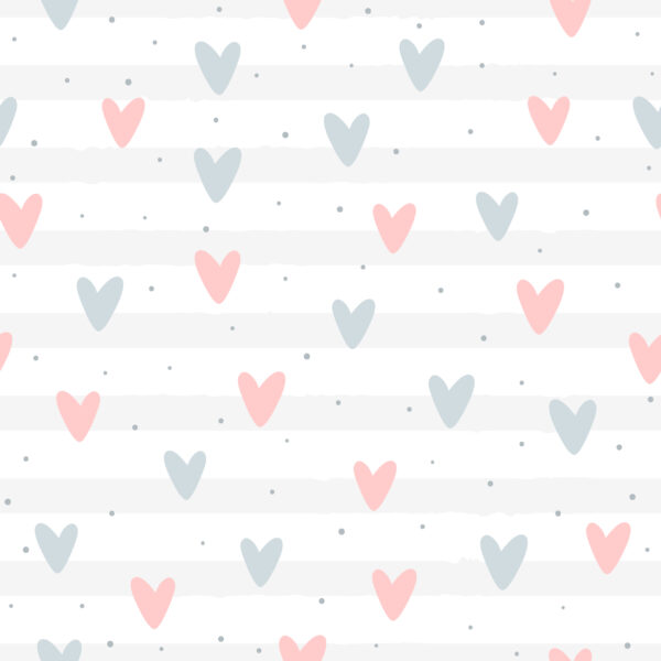 Papier peint Coeurs adorables
