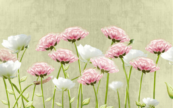 Papier peint Fleurs sauvages