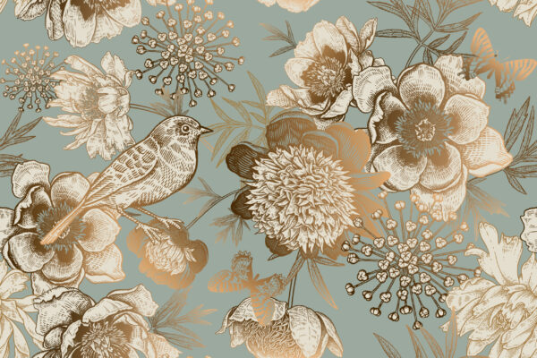 Papier peint Nature dorée
