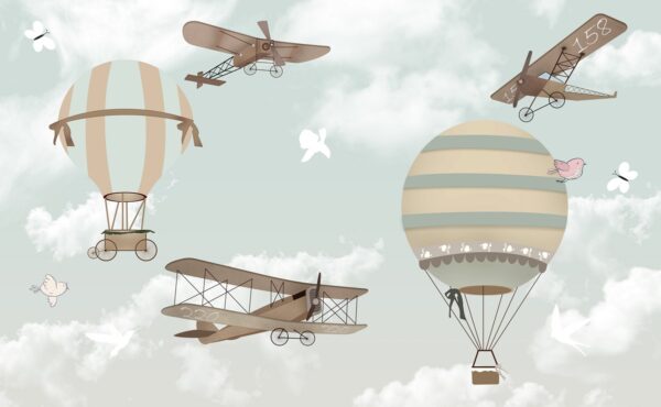 Papier peint Voyage dans le ciel