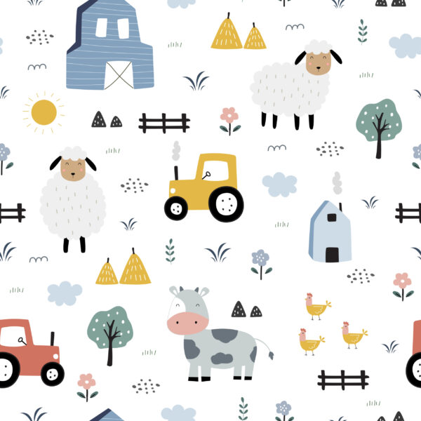 Papier peint Ferme heureuse