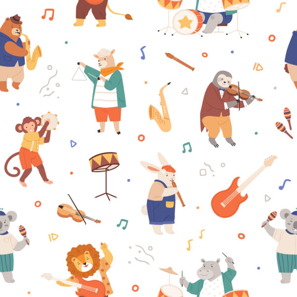 Papier peint Concert d'animaux